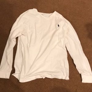 Men’s white Ralph Lauren long sleeve t-shirt
